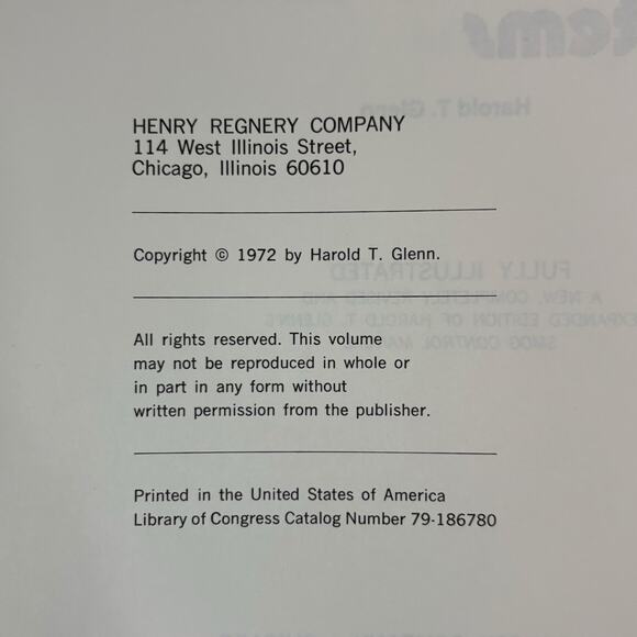 VTG 1972 "Glenn's Emission-Control Systems" Harold T. Glenn HC Auto Car Manual - Picture 13 of 16